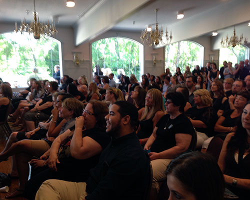 Hundreds of teachers wore black this morning to “mourning” for concessions sought by the district.