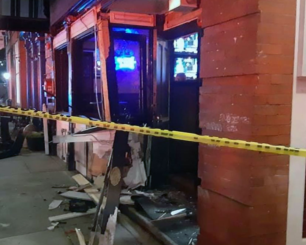 Two Related Downtown Haverhill Crashes Injure Two, Damage Lounge Storefront