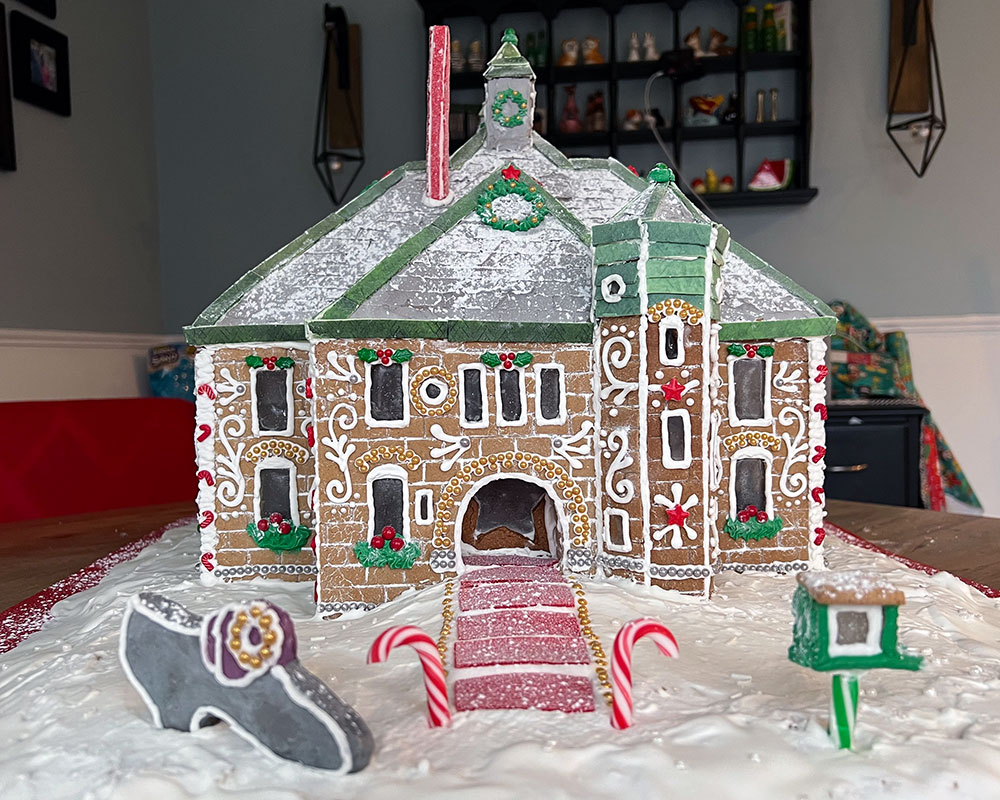Arndt Recreates Former Cogswell School in Gingerbread to Support ArtSpace Fundraising Effort