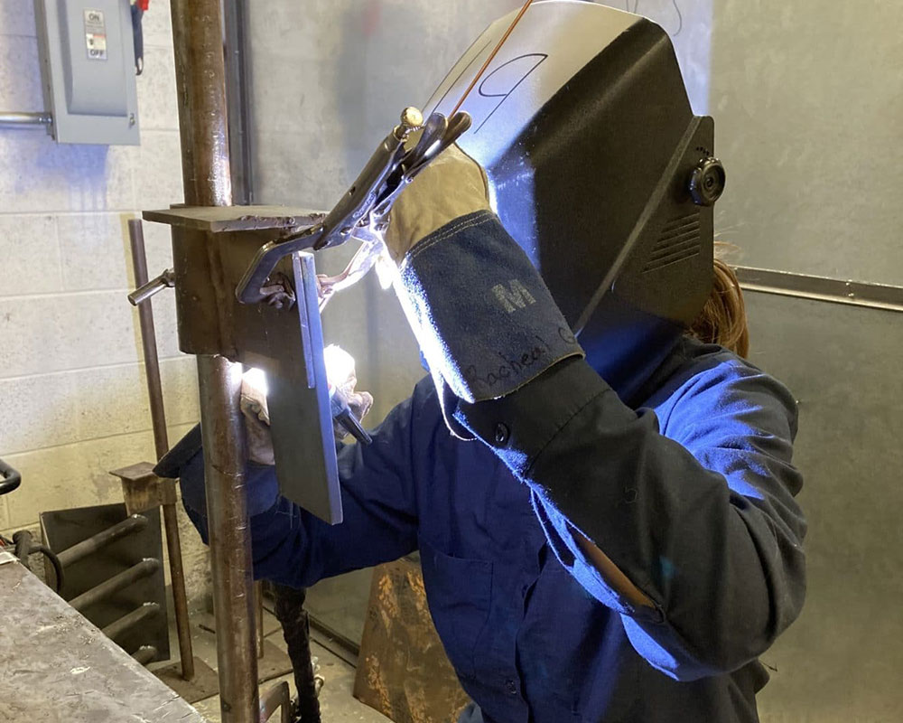 Whittier Tech Senior from Haverhill First to Earn American Welding Society Distinction