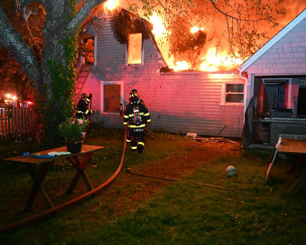 Firefighters Battle Four-Alarm West Newbury Fire; Residents and Pets Safely Escape