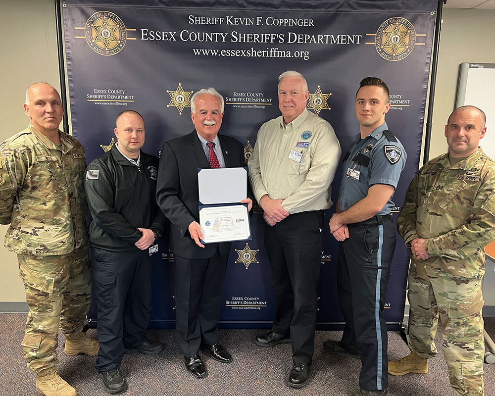 Sheriff Coppinger Receives Employer Honor for Supporting U.S. Military Reservists