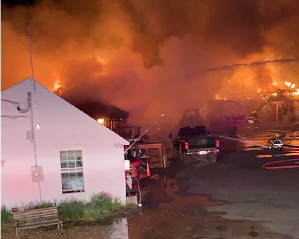 No Injuries at Overnight Two-Alarm Fire at Smolak Farms; Stands and Viewing Area Remain Open