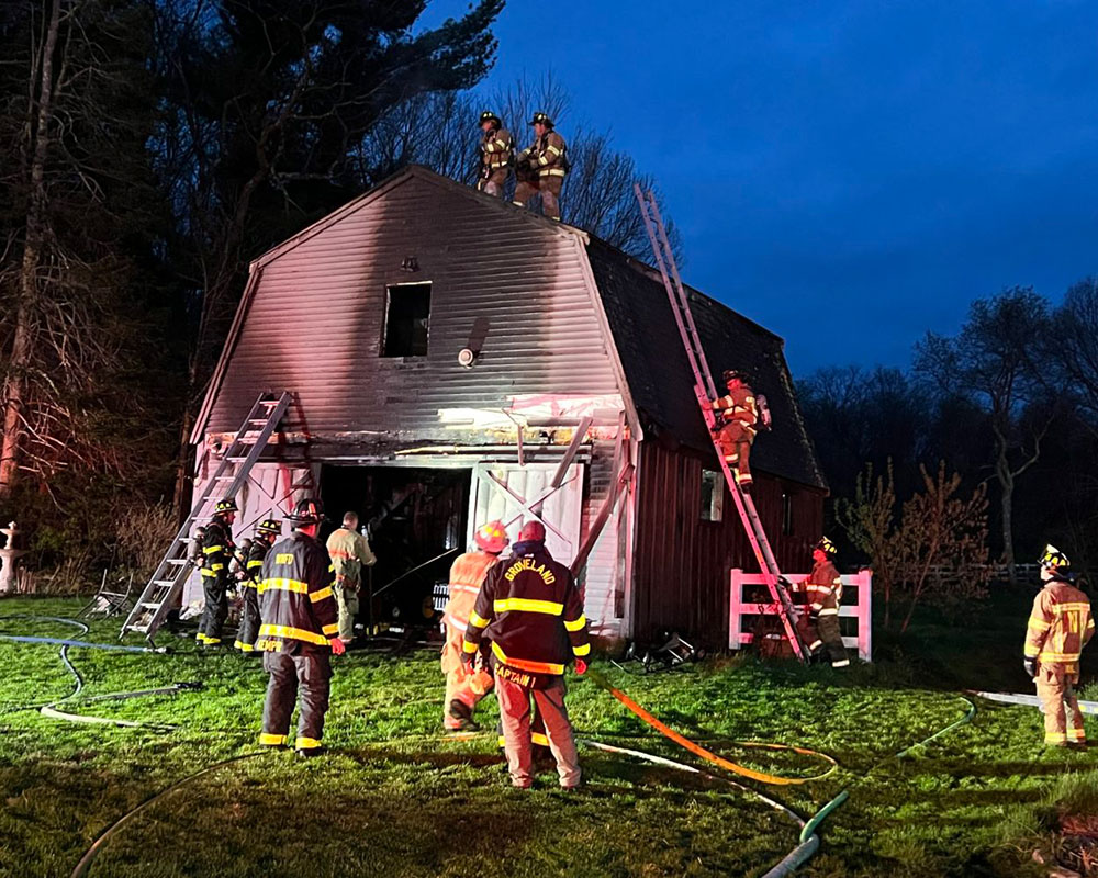 Hot Lawnmower May Have Started West Newbury Fire that Destroyed Barn Tuesday