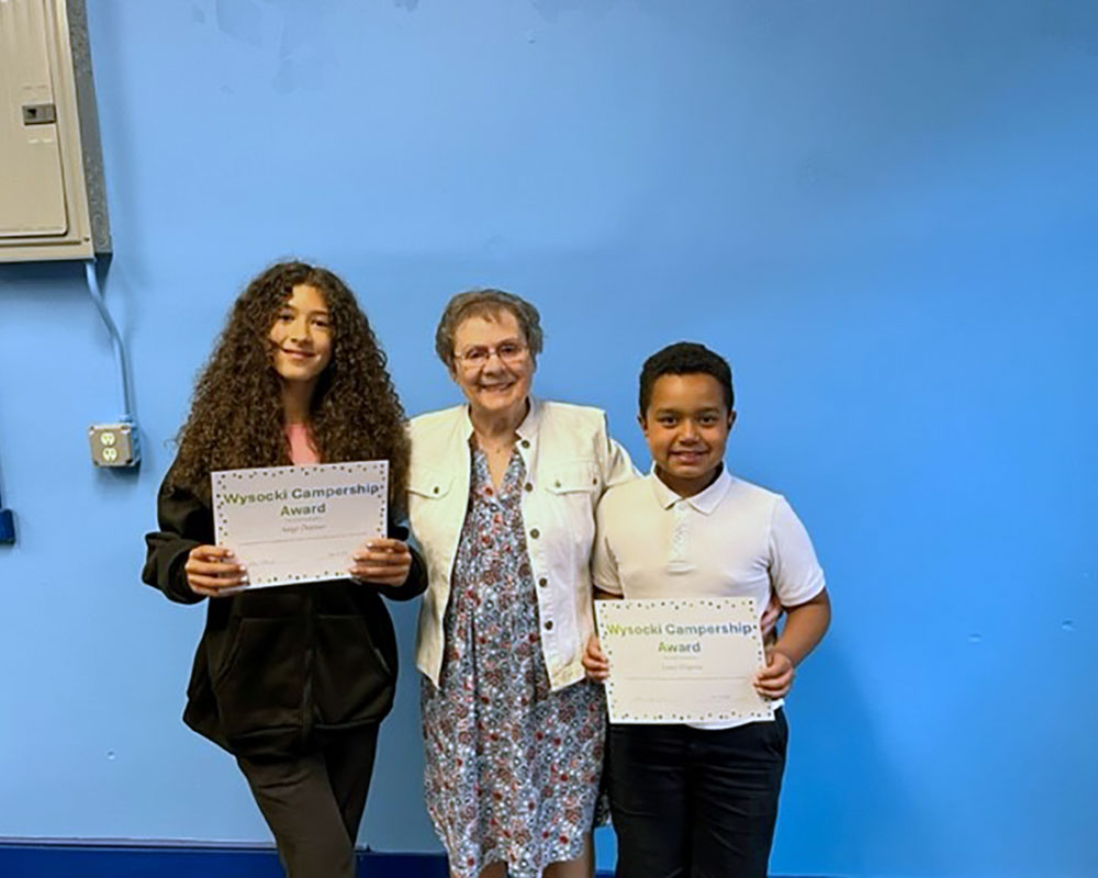 Dejesus and Depena Receive Wysocki Campership Awards from Haverhill Boys and Girls Club