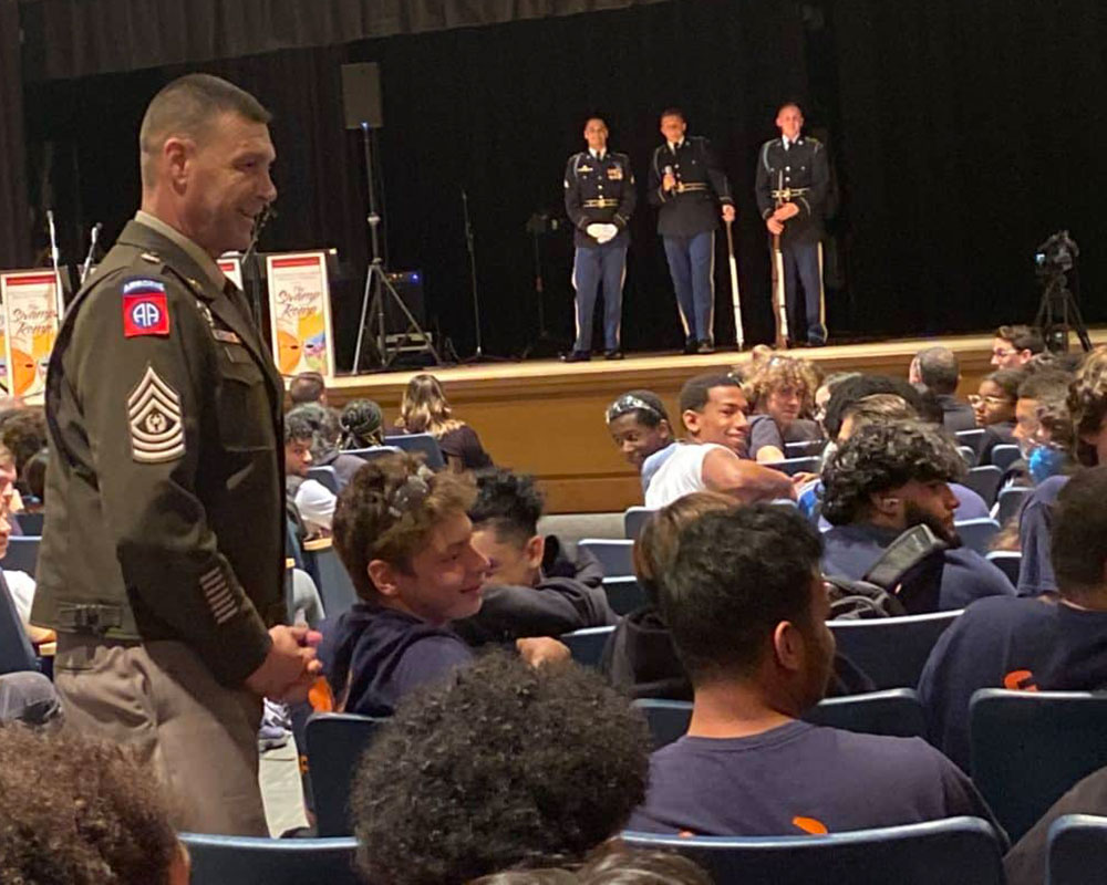 Greater Lawrence Tech Welcomes Returning Grad, Command Sgt. Major Velez, for Veterans Ceremony