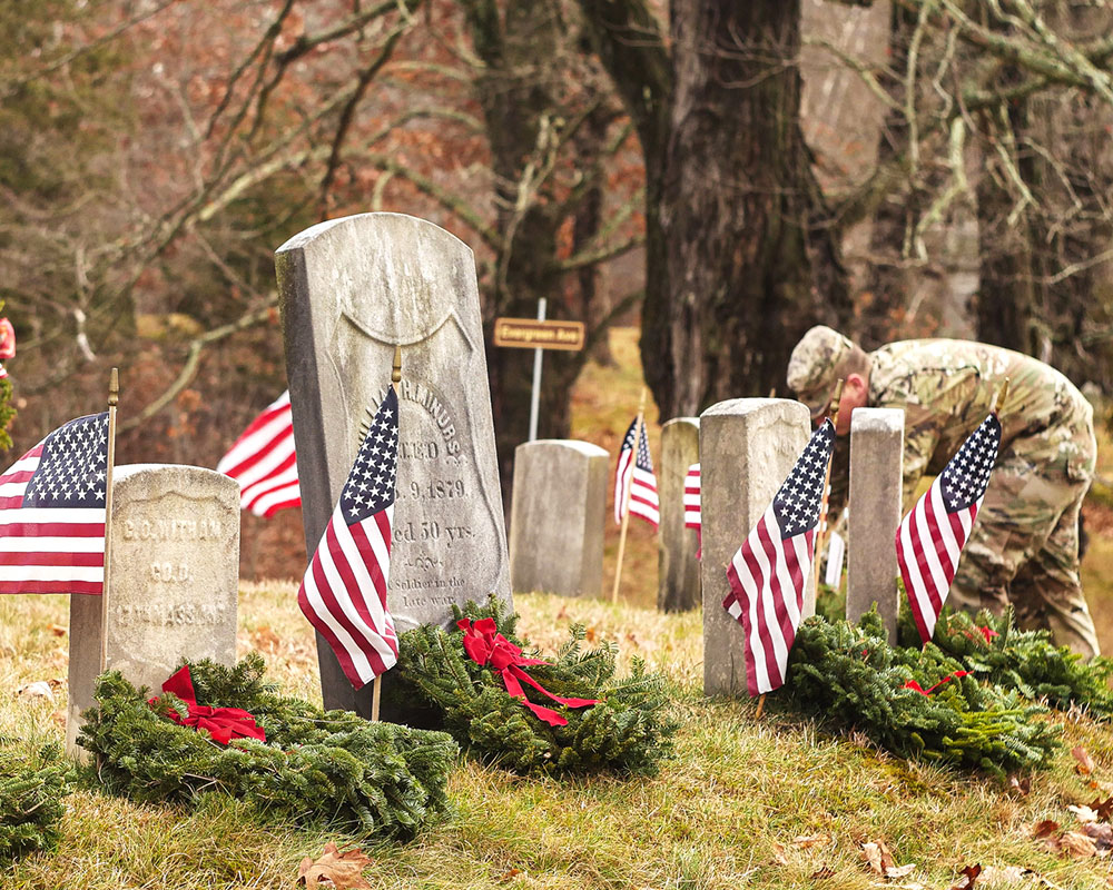 Wreaths Across America Effort Meets Goals at Hilldale Cemetery; Donations to Research Graves