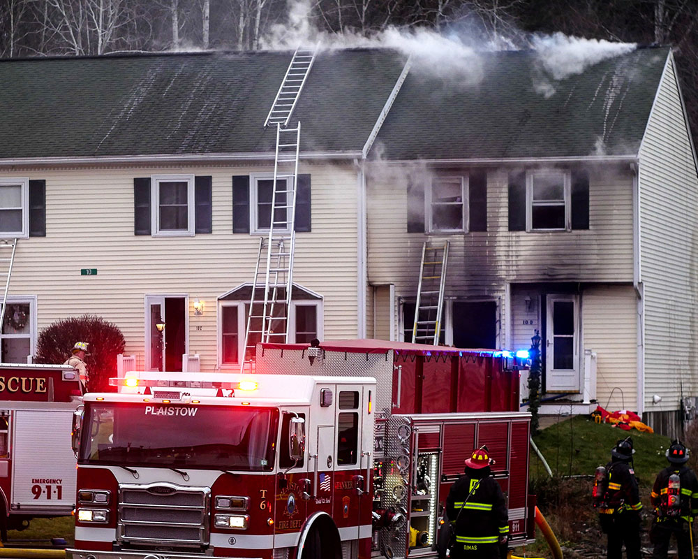 No Injuries and Firefighters Save Pets During Three-Alarm Plaistow, N.H., Condo Fire