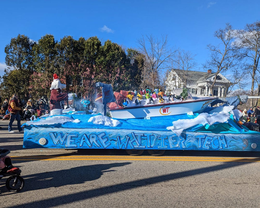 Whittier Tech Reveals the Many Career Pathways Involved in its Annual Santa Parade Float