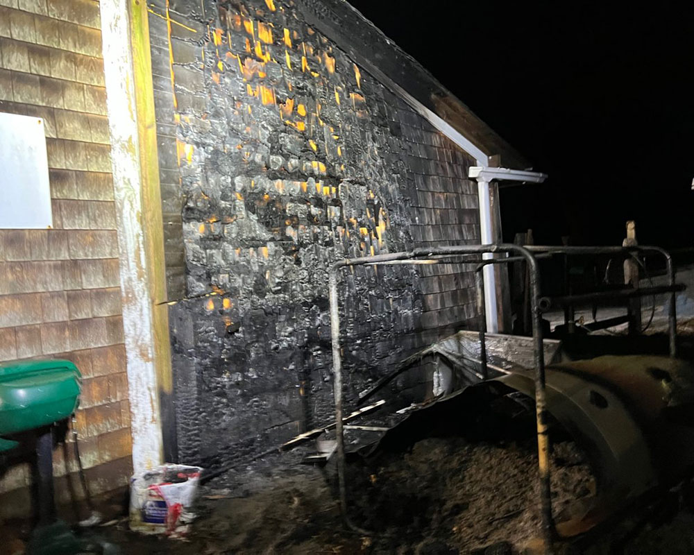 Firefighters Extinguish West Newbury Fire, Saving Barn and Goats; Began in Compost Bin
