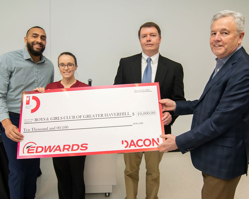 Edwards Vacuum Officially Opens New Haverhill Plant; Celebrates with $10,000 Gift to Boys & Girls Club
