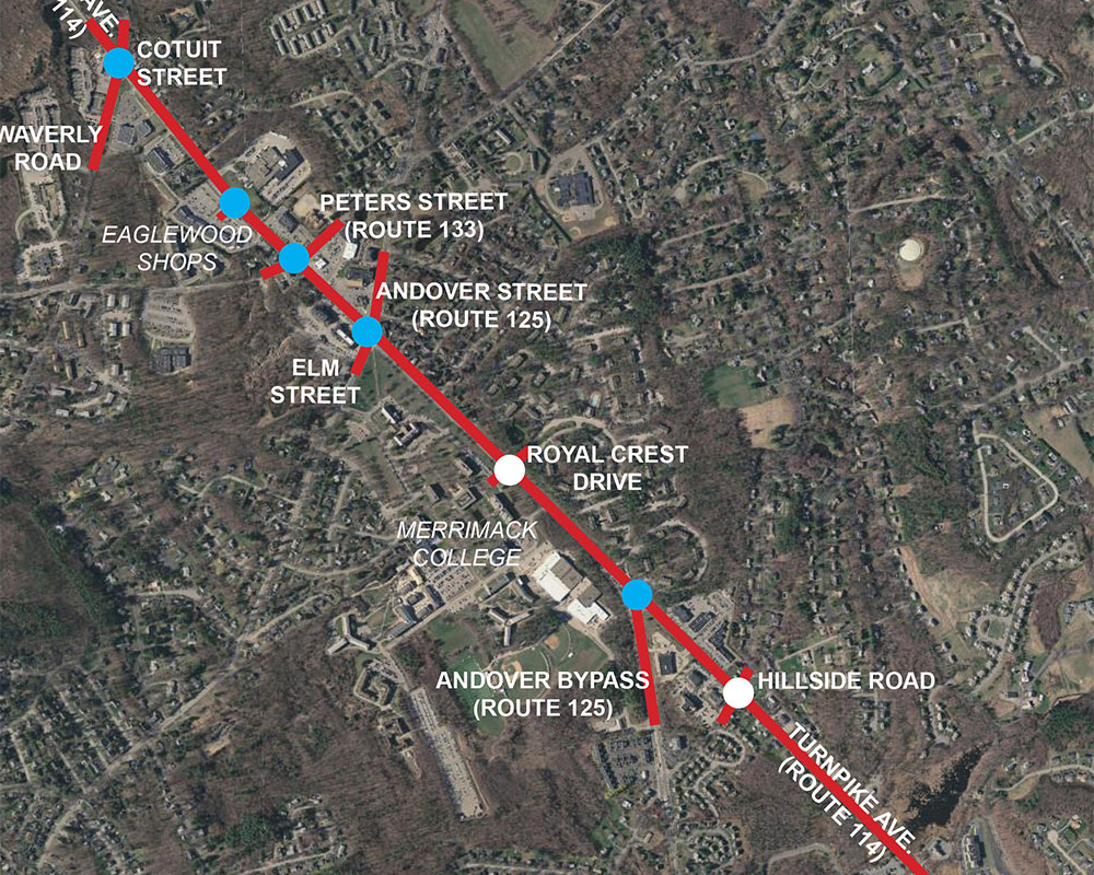 North Andover Route 114 Widening, Added Traffic Lights Subject of Public Meeting Thursday