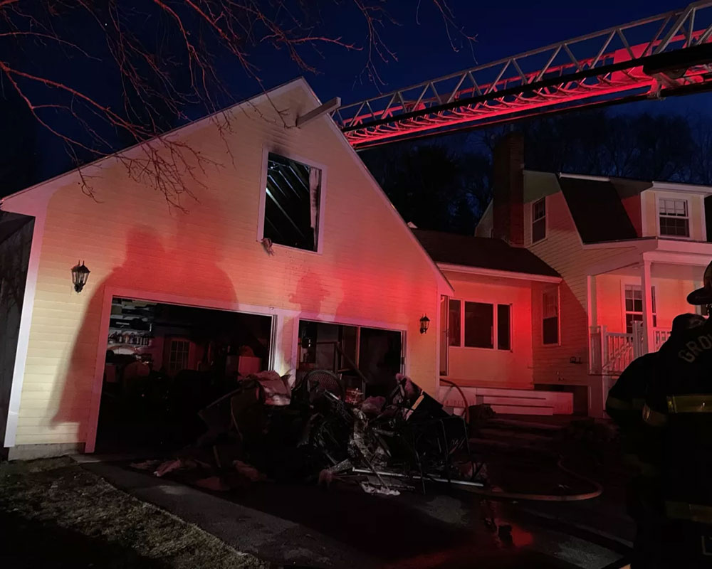 Officials Blame Smoking for West Newbury Garage Fire Early Sunday Night