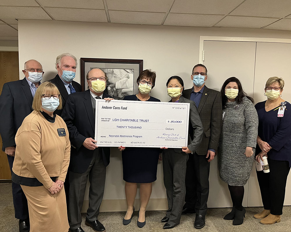 Andover Cares Gives $20,000 to Help Lawrence General Treat Newborns Exposed to Opioids