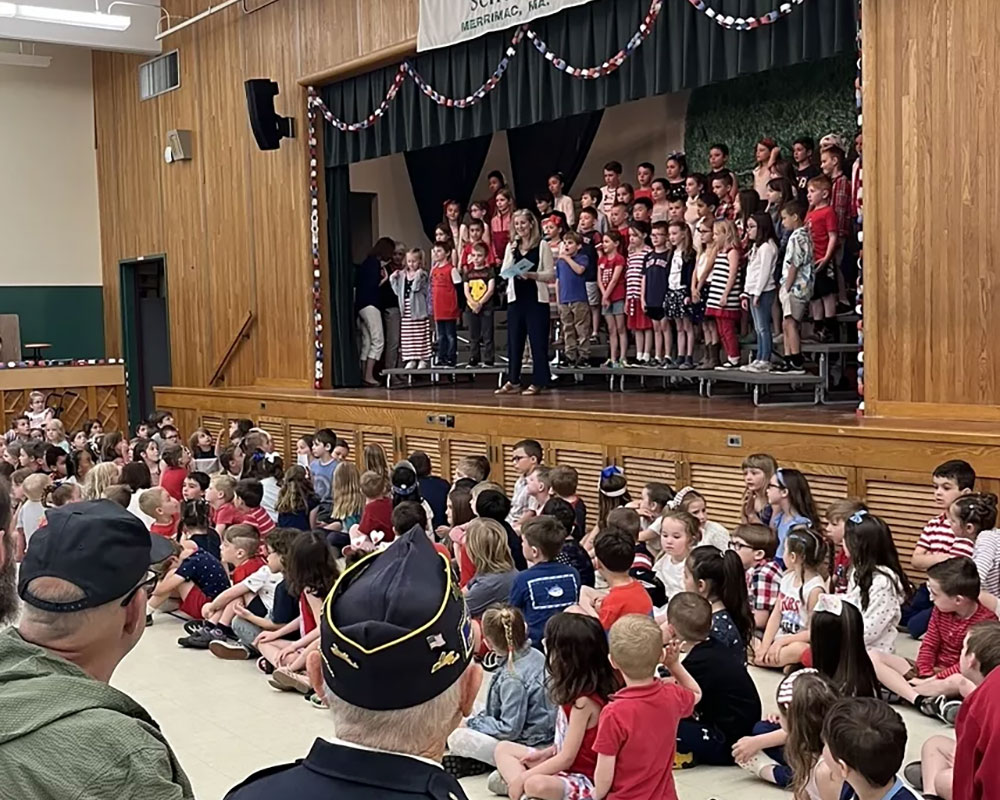 Merrimac Students Honor Active Service Members and Veterans with Performances and Readings