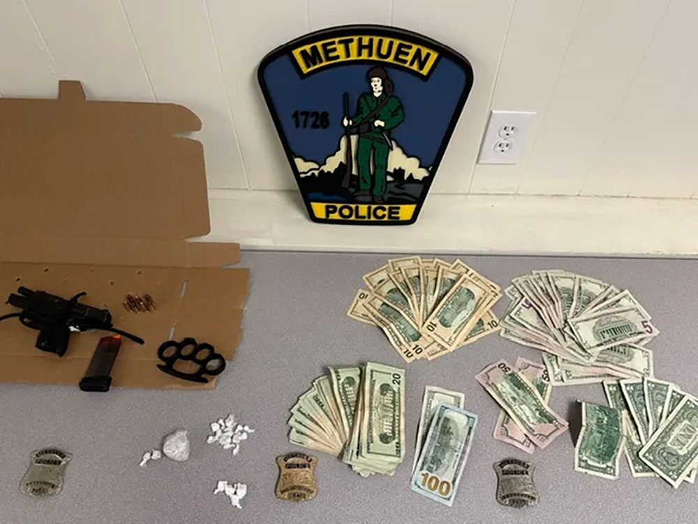Methuen Police Seize Loaded Gun, Drugs and Arrest Two Including School Bus Driver