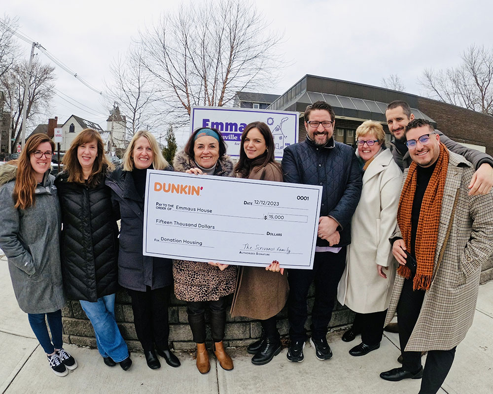 Scrivanos Local Dunkin’ Franchises Make $15,000 Emmaus Gift